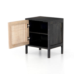 Sydney Left Nightstand In Black Wash