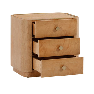 Abigail Natural Acacia Nightstand