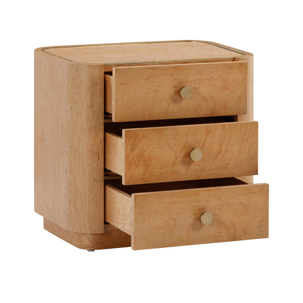Abigail Natural Acacia Nightstand