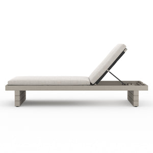 Leroy Outdoor Chaise in Grey/Stone Grey
