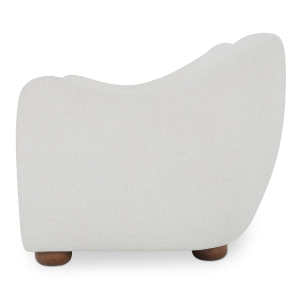 Moe's Bria Sofa in Oatmeal with Rubberwood Feet