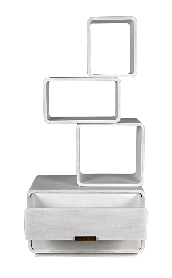 Belini Bookcase, White Wash
