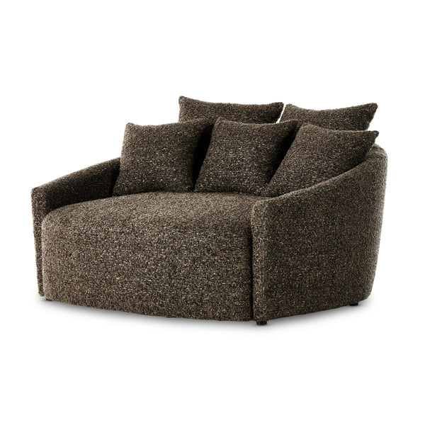 Chloe Media Lounger In Ivan Granite