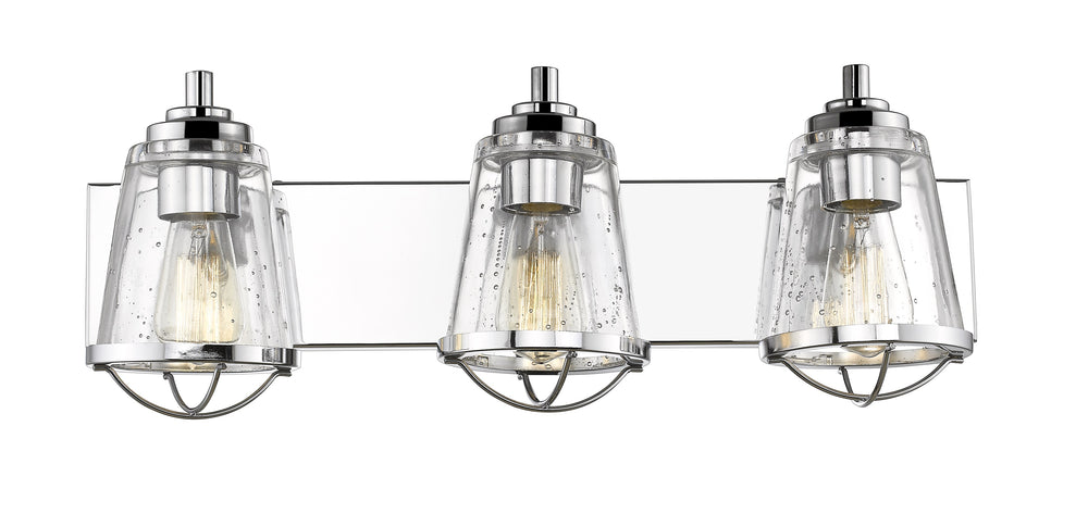 Mariner 3 Light Vanity in Chrome Finish