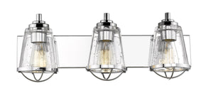 Mariner 3 Light Vanity in Chrome Finish