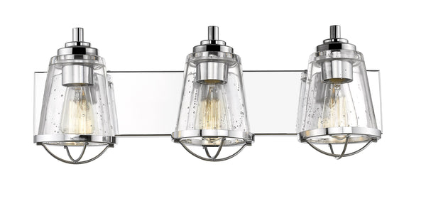 Mariner 3 Light Vanity in Chrome Finish