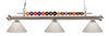 Shark 3 Light Billiard Light in Brushed Nickel Finish