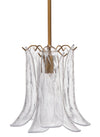Cala 1-Light Blown Glass Pendant, Clear