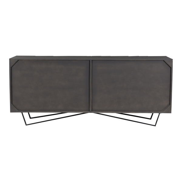 Moe's Brolio Sideboard Charcoal Mango Wood