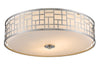 Elea 3 Light Flush Mount in Brushed Nickel Finish