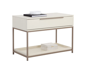 REBEL NIGHTSTAND - LARGE - CHAMPAGNE GOLD - CREAM