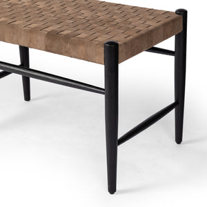 Wyatt Bench In Drifted Matte Black