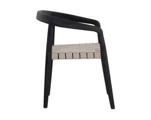 CAYMAN DINING ARMCHAIR - CHARCOAL
