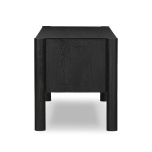 Ezri Desk - Carved Black Oak