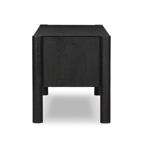 Ezri Desk - Carved Black Oak