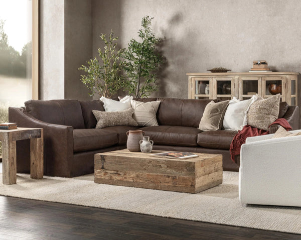 Kipton 2-Piece Sectional Sofa in El Paso-Brown