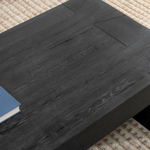 Bristol Solid Wood Coffee Table - Aged Black Finish