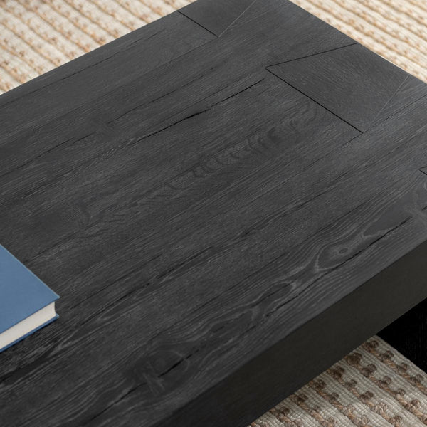 Bristol Solid Wood Coffee Table - Aged Black Finish
