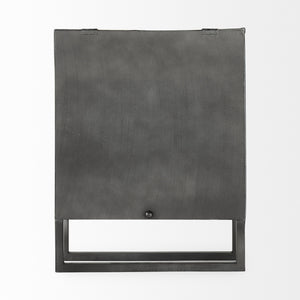 Felix Gray Metal Square Table Clock