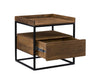 Vancouver Light Brown Side Table by Moe's