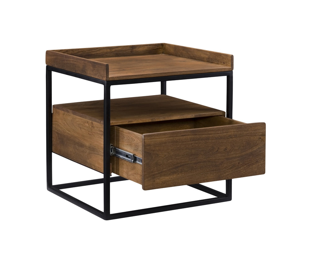 Vancouver Light Brown Side Table by Moe's