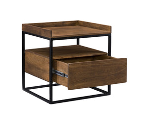 Vancouver Light Brown Side Table by Moe's
