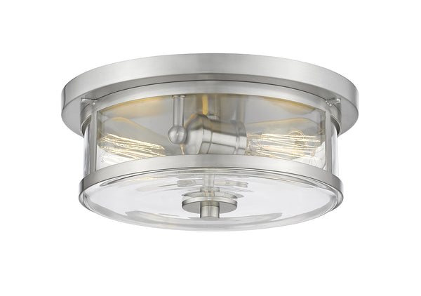 Savannah 2 Light Flush Mount in Brushed Nickel Finish