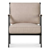 Vecchia Accent Chair Beige with Iron Frame