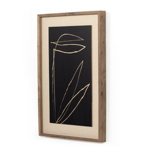 Abstract Botanic Line Drawing In Roseanne