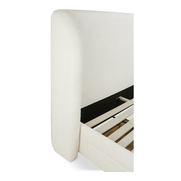 Sophia Queen Storage Bed in Cream with Drawers