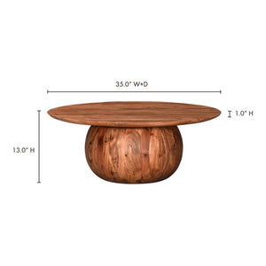 Bradbury Coffee Table in Natural Acacia Wood