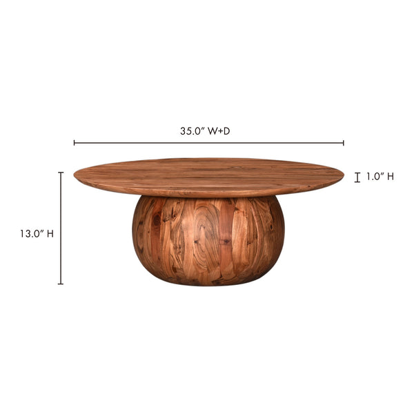 Bradbury Coffee Table in Natural Acacia Wood