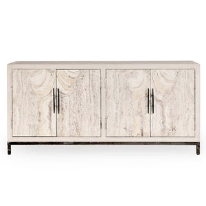 Lisbon Solid Wood 4Dr Cabinet - Reclaimed Pine