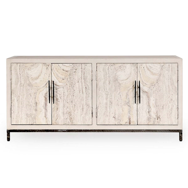 Lisbon Solid Wood 4Dr Cabinet - Reclaimed Pine