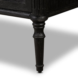 Toulouse 9 Drawer Dresser In Dstrssd Black