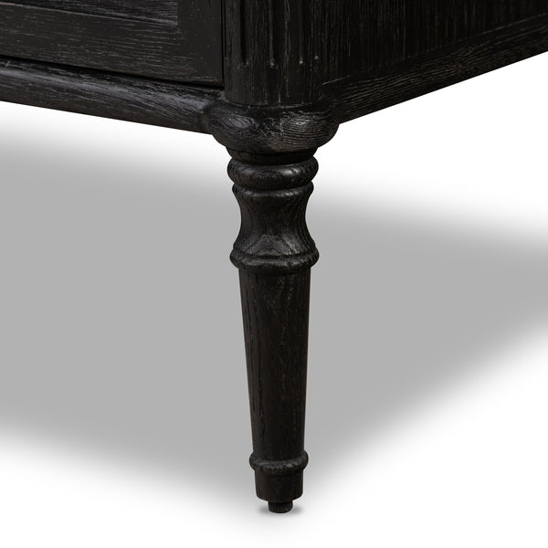 Toulouse 9 Drawer Dresser In Dstrssd Black