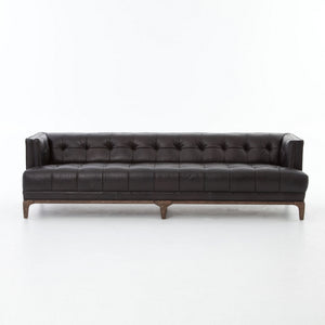 DYLAN LEATHER SOFA-RIDER BLACK