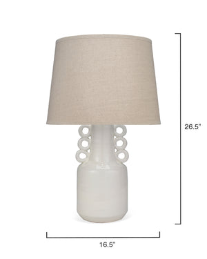 Circus Ceramic Table Lamp with Linen Shade