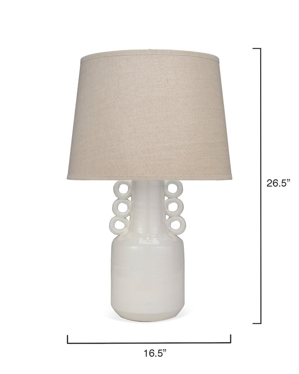 Circus Ceramic Table Lamp with Linen Shade