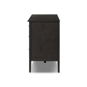 Maggie 6 Drawer Dresser - Smoked Black Oak Veneer