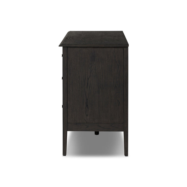 Maggie 6 Drawer Dresser - Smoked Black Oak Veneer