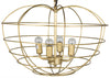 Mo Pendant, Metal with Brass Finish