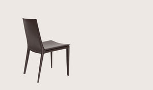 Tiffany dining chair brown bonded leather