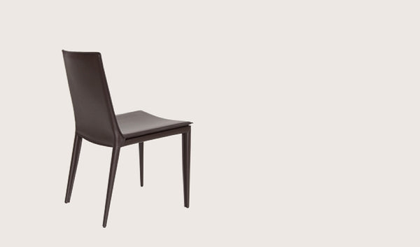 Tiffany dining chair brown bonded leather