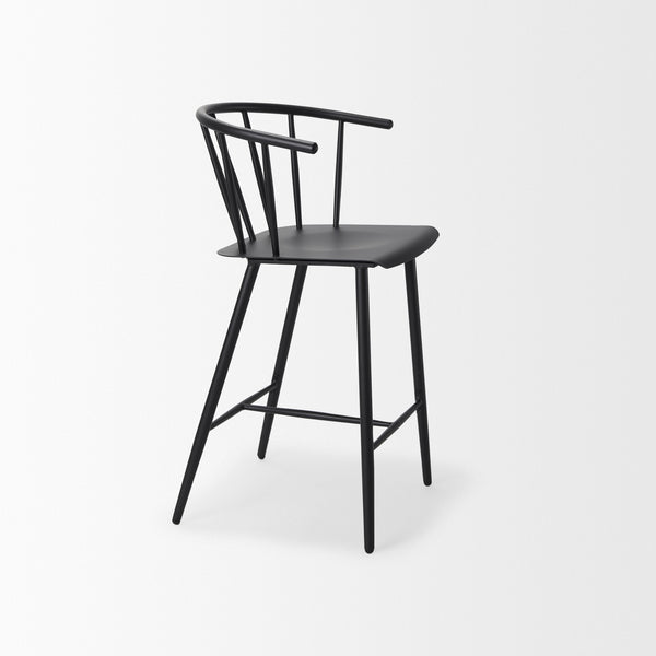 Colin Black Metal Counter Stool
