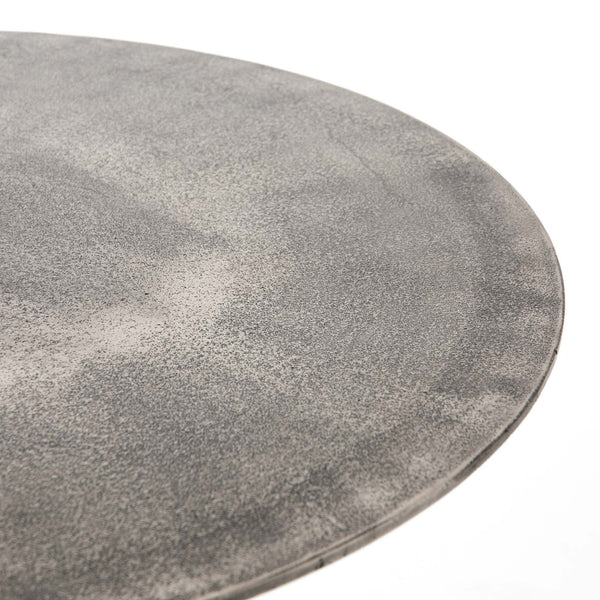 Simone Counter Table In Raw Antique Nickel