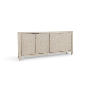 Astrid Solid Wood Cabinet with Reclaimed Pine - Vintage Cream