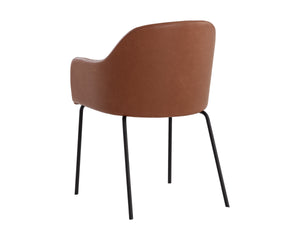 HENSLEY DINING ARMCHAIR - HAZELNUT