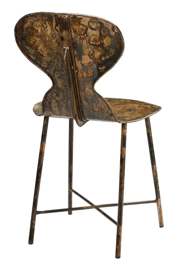 McCallan Metal Chair, Acid Wash Metal