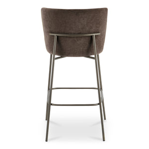 Moe's Early Bar Stool with Upholstered Back
